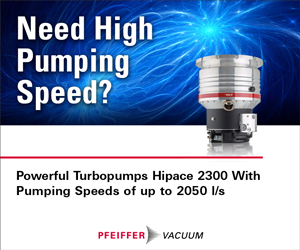 Please visit our sponsor, Pfeiffer Vacuum